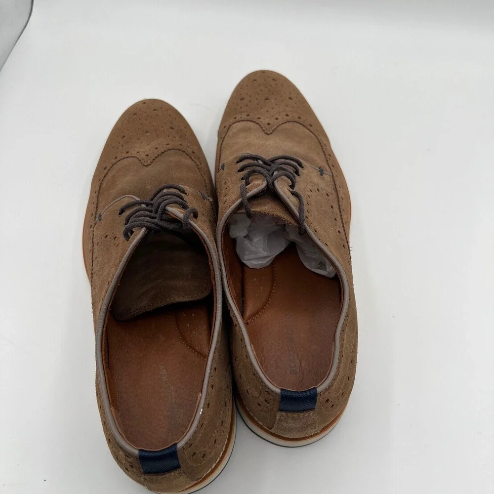 Blake McKay C Carson Mens Brown Suede Wingtip Brogue‎ Derby Shoes Size 12 Career